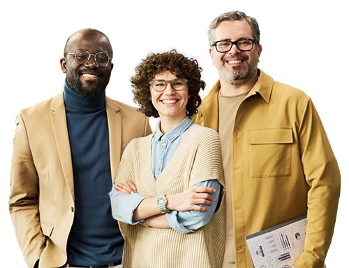 Father, daughter and dog